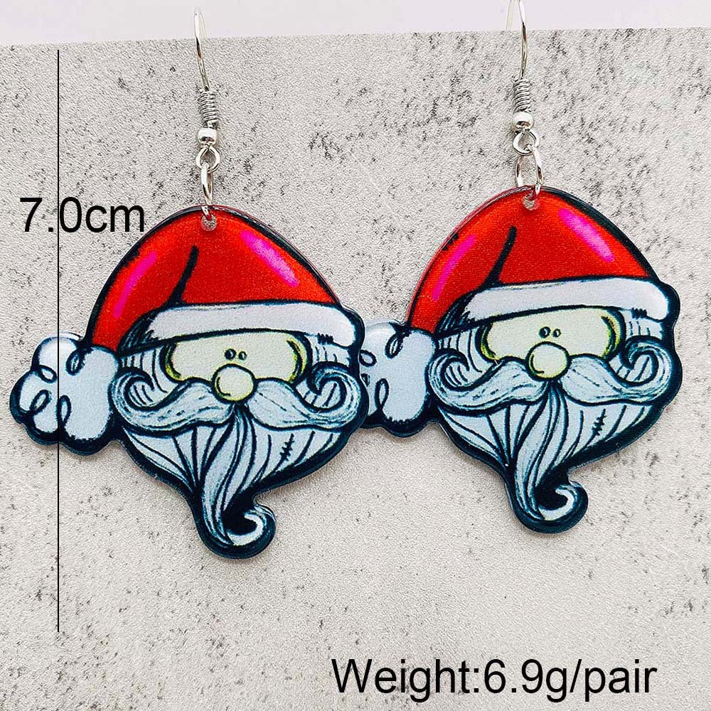 Acrylic Christmas Cartoon Earrings (Minimo de Compra 2) MIC-ChenY022