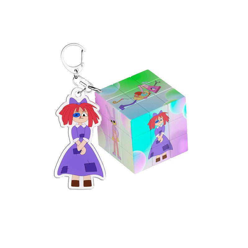 PVC cartoon digital circus keychain MYA-MLZ030