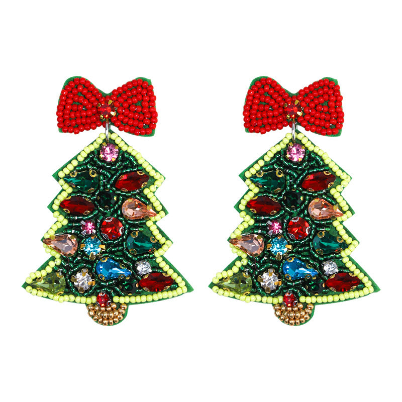 Alloy Christmas Tree Bell Earrings (Minimo de Compra 2) MYA-DWKM003