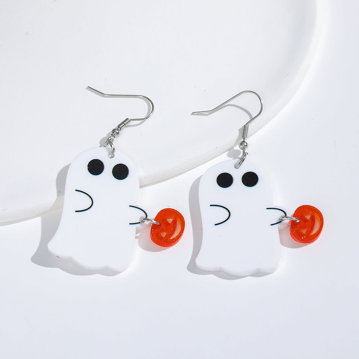 Acrylic Halloween Ghost Earrings (Minimo de compra 2) MIC-AnD011