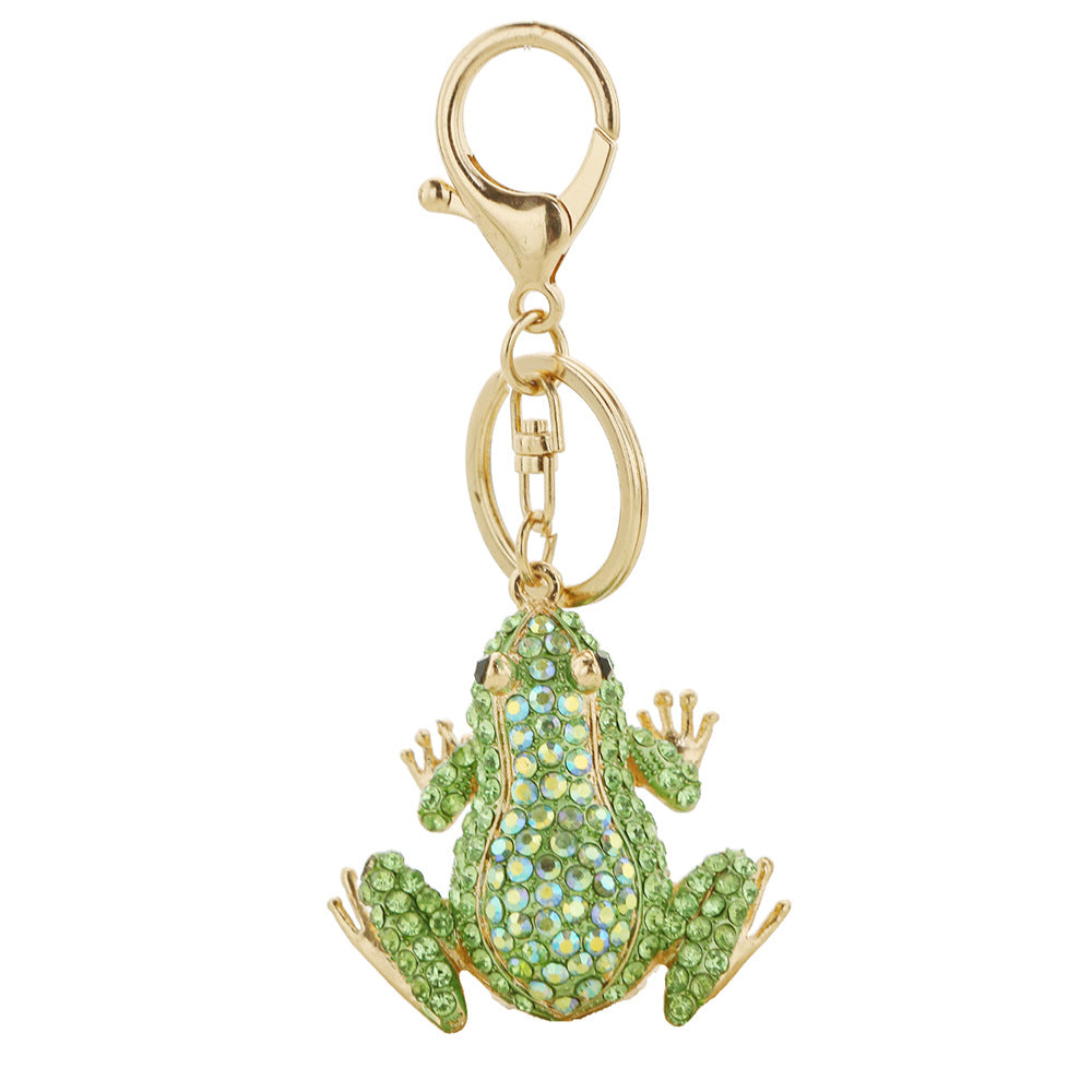 Diamond inlaid new frog keychain  (Minimo de compra 2) MIC-ChaoK011