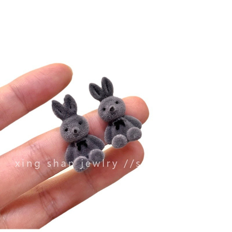 Alloy cute bow teddy bear earrings MIC-XingS022