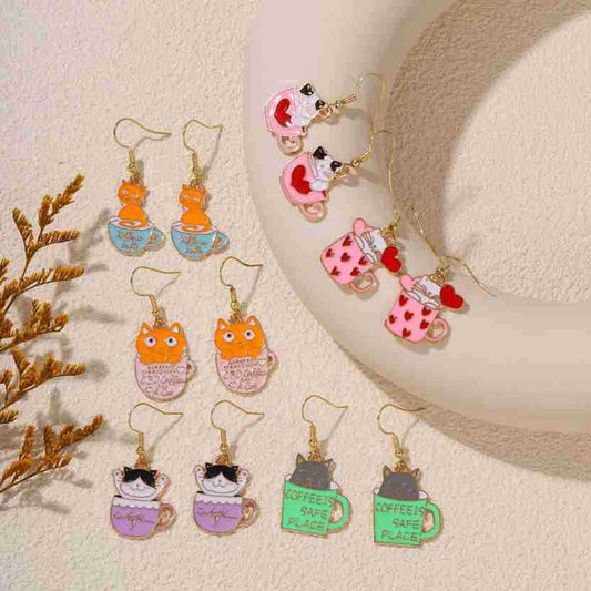 Alloy cute kitten earrings (Minimo de compra 2) MIC-KuL001