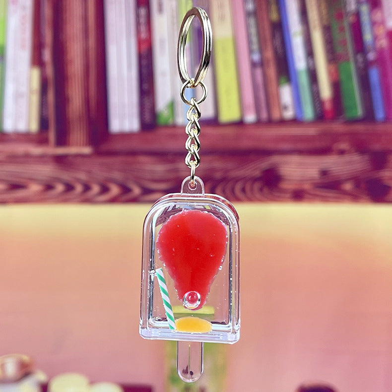 Keychain Resin Ice Cream Popsicle Ice Cream Model Pendant Minimo de compra 2 MQu011