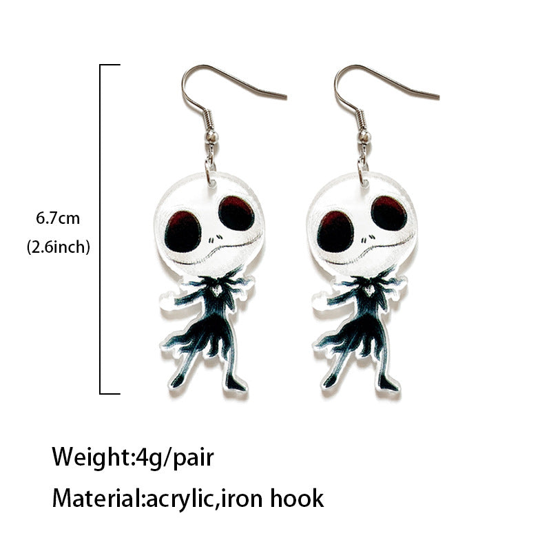 Acrylic Jack Terrorist Earrings (Minimo de Compra 2) MYA-XinC005