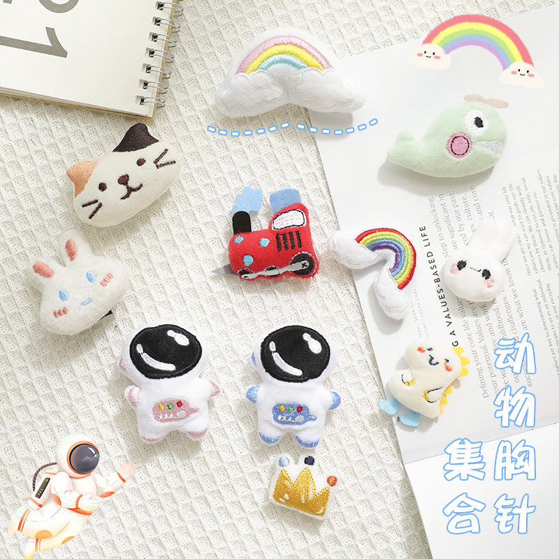 Plush cartoon cute brooch MYA-ZhanY005