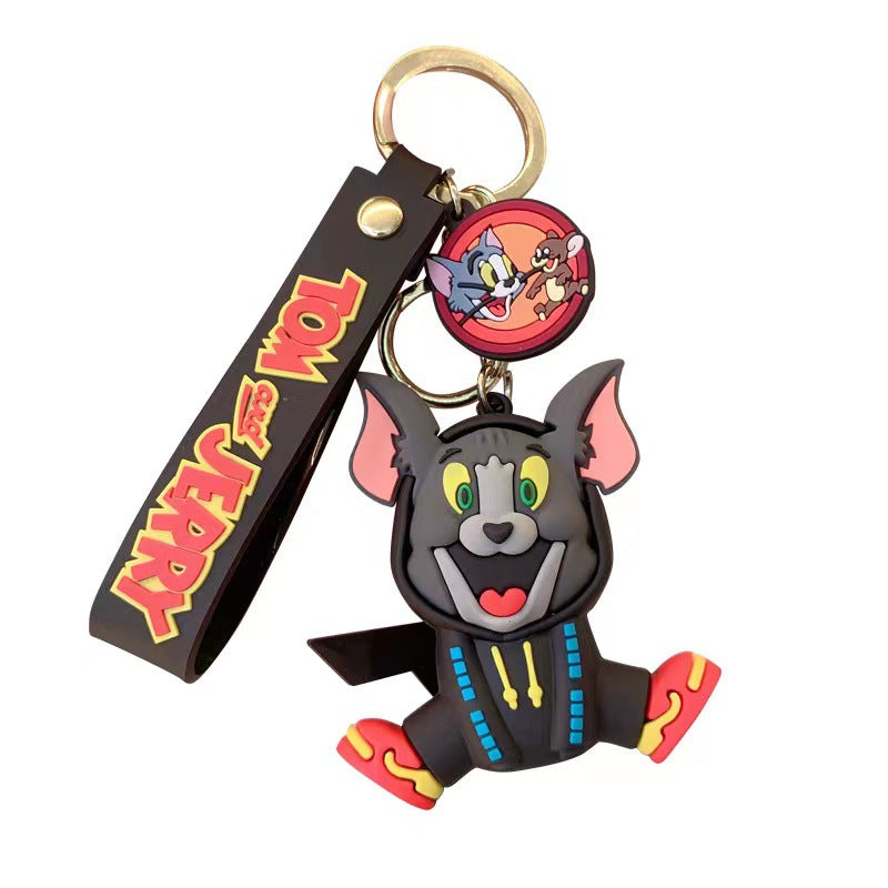 resin cat and mouse keychains MIC-HongY002