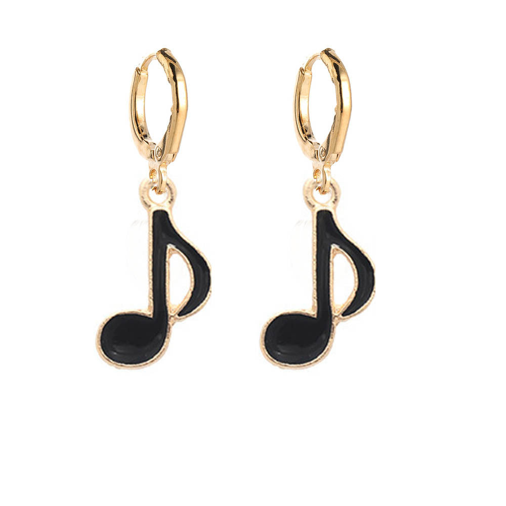 Alloy brush pencil alarm clock earrings MIC-ChenY001