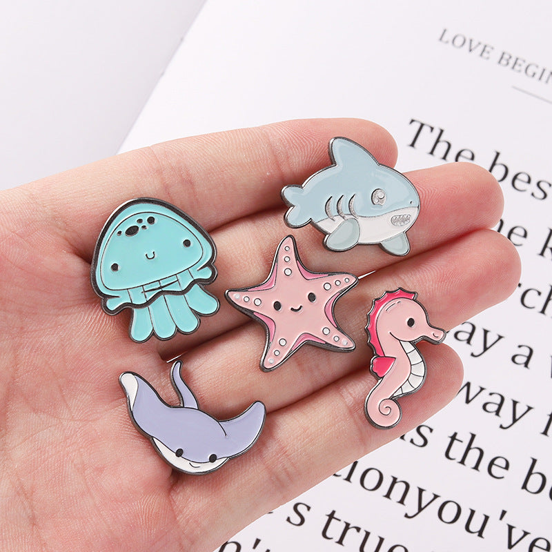 Alloy new ocean series brooch MIC-ZhuoB019