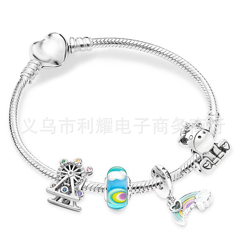 Alloy DIY Pandora Cartoon Bracelet MYA-LiY019