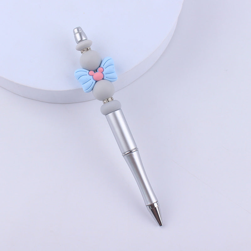 DIY Creative Cartoon Bow Knot Silicone Bead Pen GuangTian003