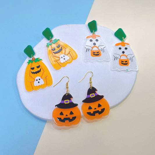 Acrylic New Halloween Collection Earrings PinH004