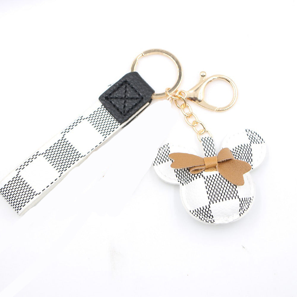 PU Leather Bow Keychain MIC-Zuge041