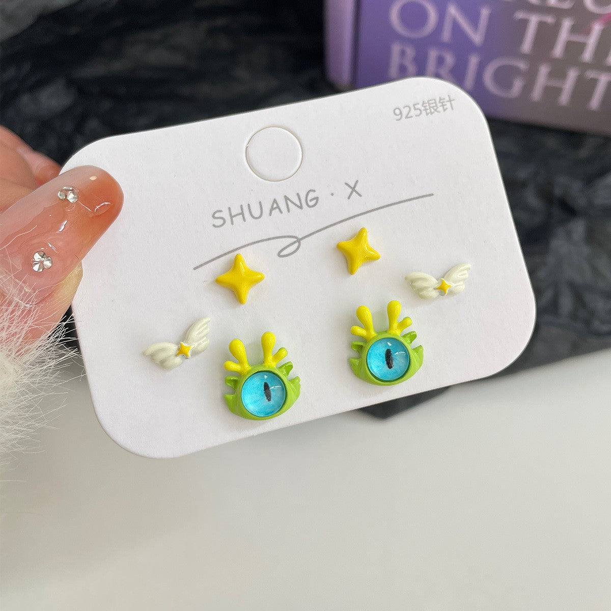 Metal Demon Little Monster Earrings MIC-ShuangX044