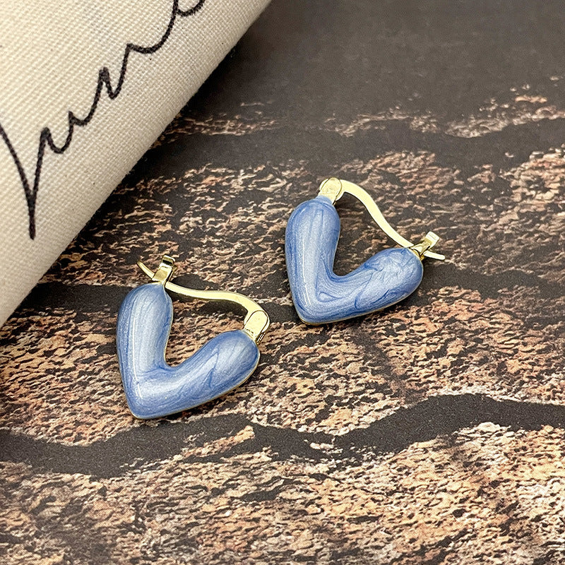 Alloy blue series earrings MYA-DieD001