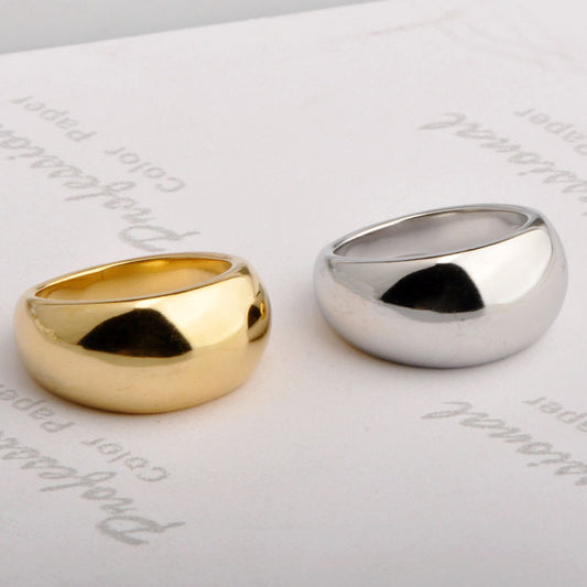 Stainless steel gold-plated personalized cool style ring MYA-YHZX002