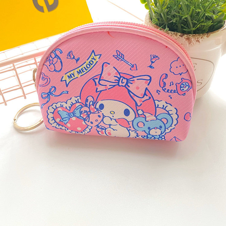 PU Cartoon Cute Half Round Wallet (Minimo de compra 3) MYA-XingB002