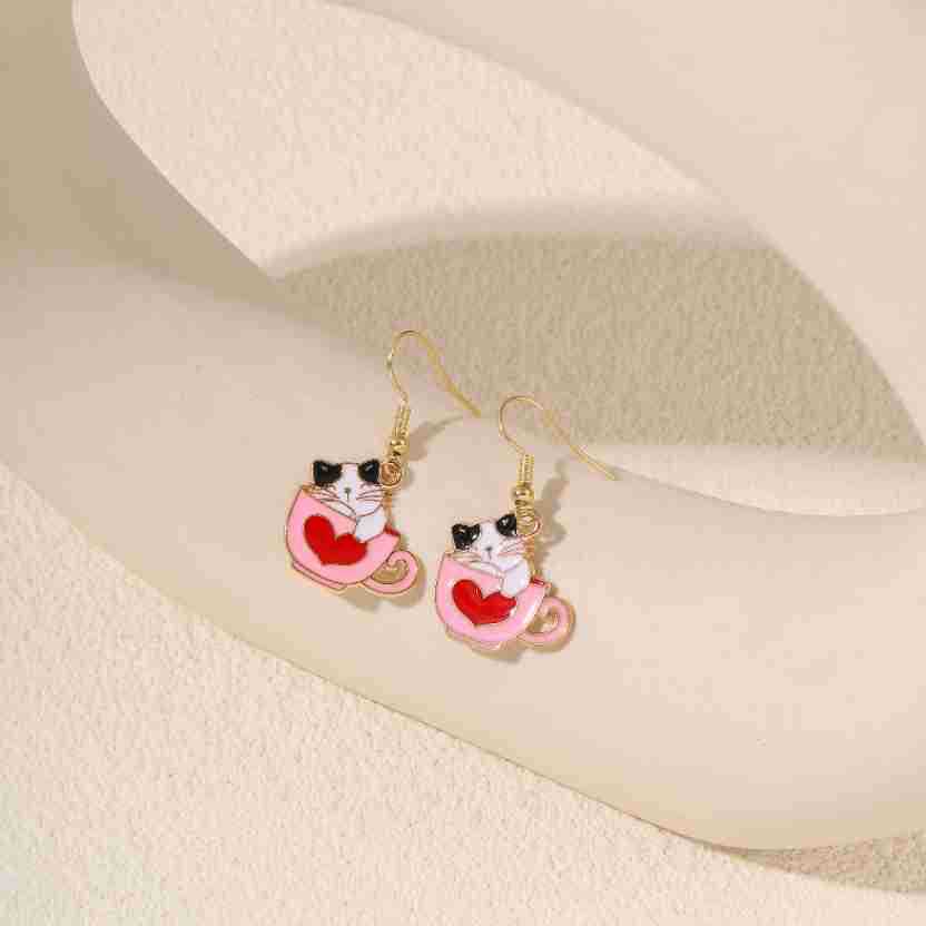 Alloy cute kitten earrings (Minimo de compra 2) MIC-KuL001