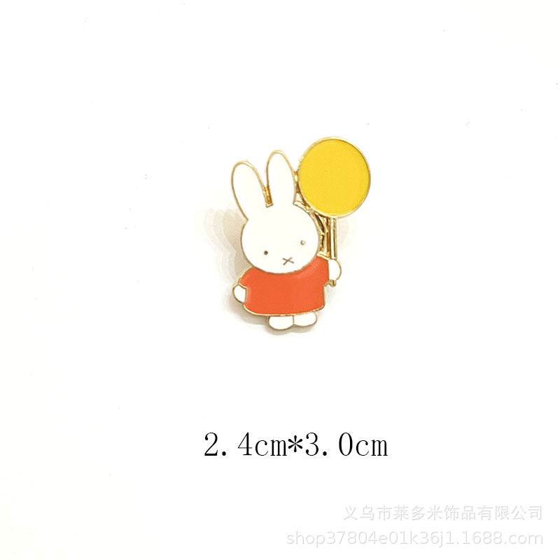 Alloy balloon rabbit brooch (Minimo de compra 2) MIC-LDM007