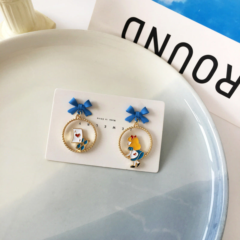 Alloy Cute Escape Princess Earrings (Minimo de compra 2) MIC-YBY030