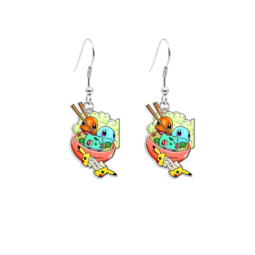 Alloy cartoon anime elf earrings (Minimo de compra 5) MIC-XiangL104