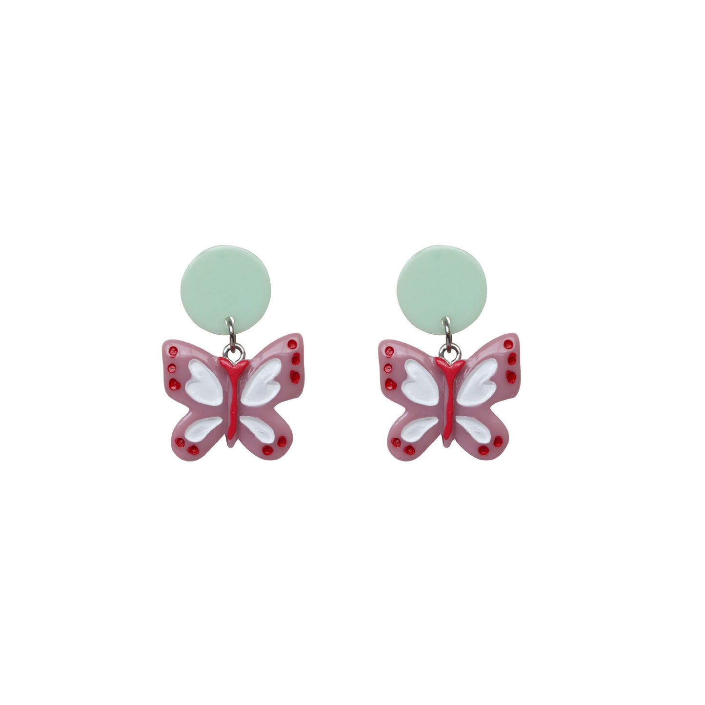 Alloy New Colored Butterfly Earrings MIC-QingJ049