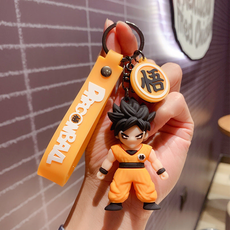 PVC cartoon Monkey King keychain MIC-OuS006