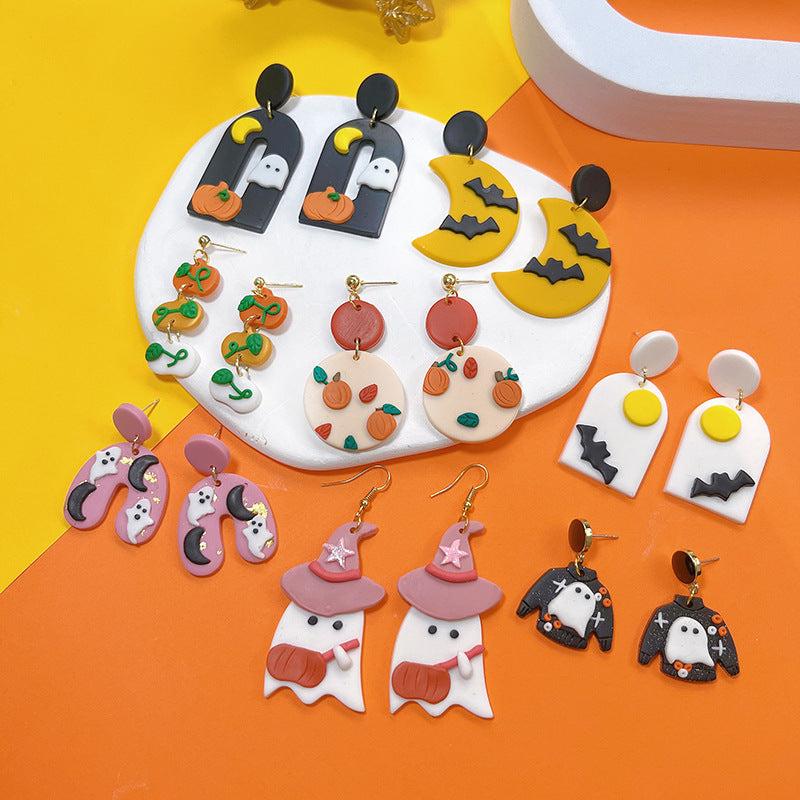 Acrylic New Halloween Collection Earrings PinH008