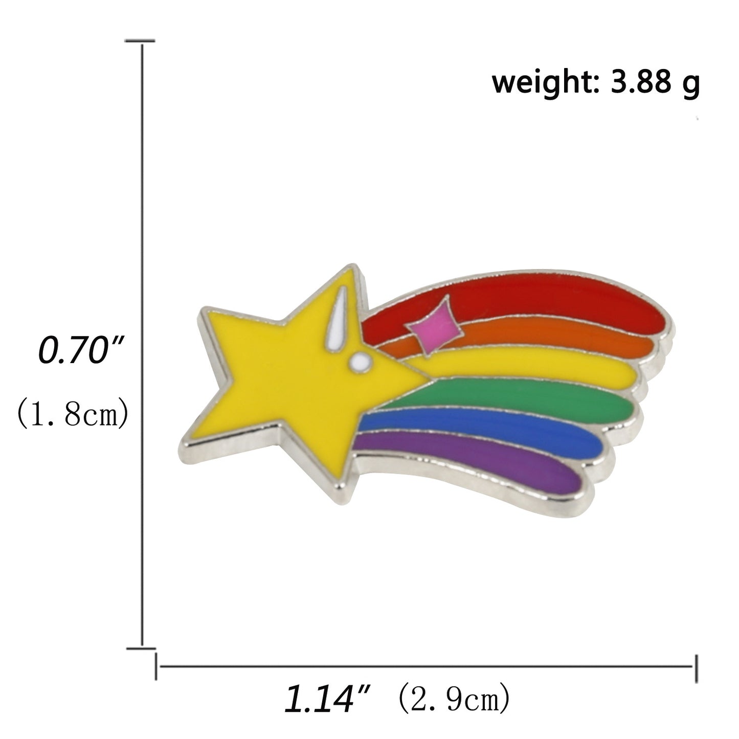 Alloy cartoon colorful flag brooch (Minimo de Compra 2) MIC-BaiF007