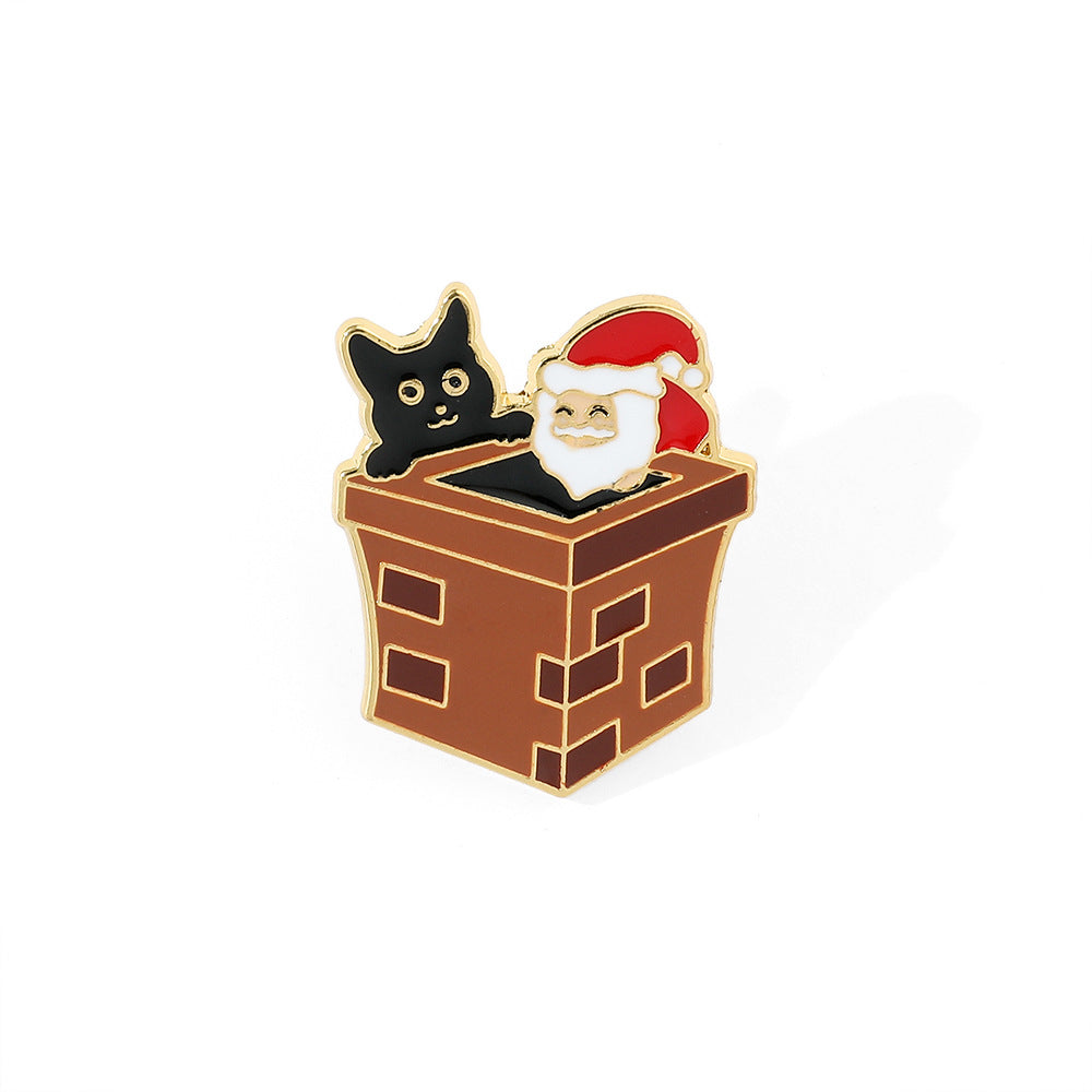 Alloy Christmas creative brooch (Minimo de Compra 2) MYA-HaoY008