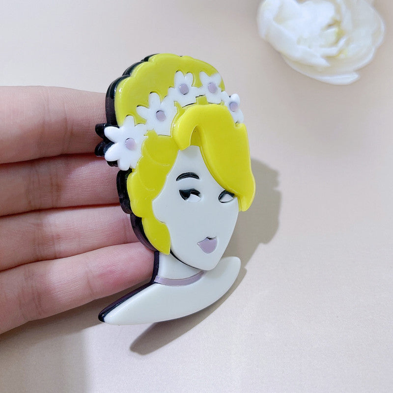 Acrylic Character Cute Brooch Minimo de compra≥2 MIC-BenD002