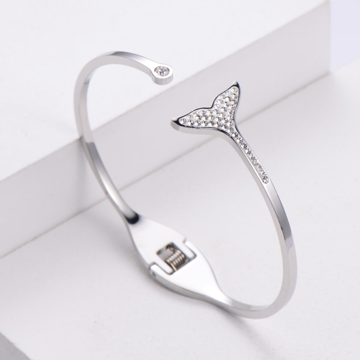 Stainless Steel Dolphin Tail Bracelet Minimo de compra 3  MIC-AML005