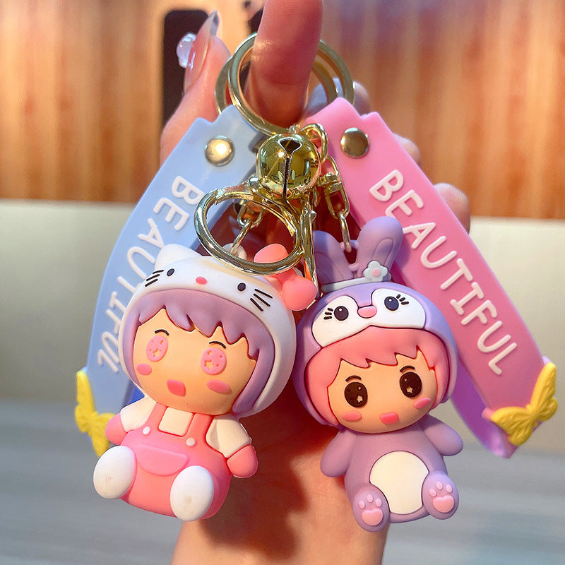 PVC cartoon doll keychain MIC-JinG015