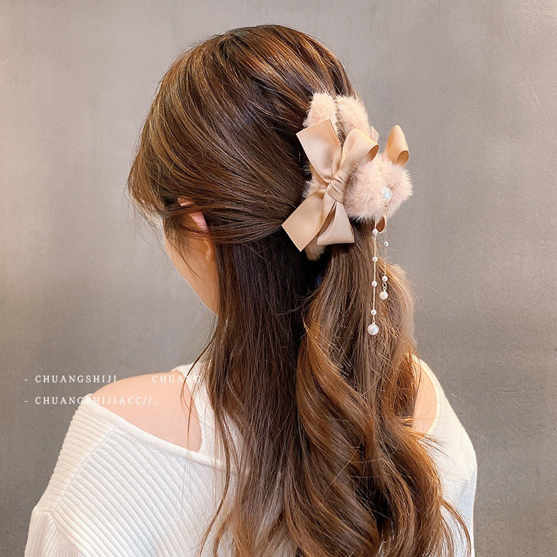 Plush cartoon cute hair clip MIC-KaW001