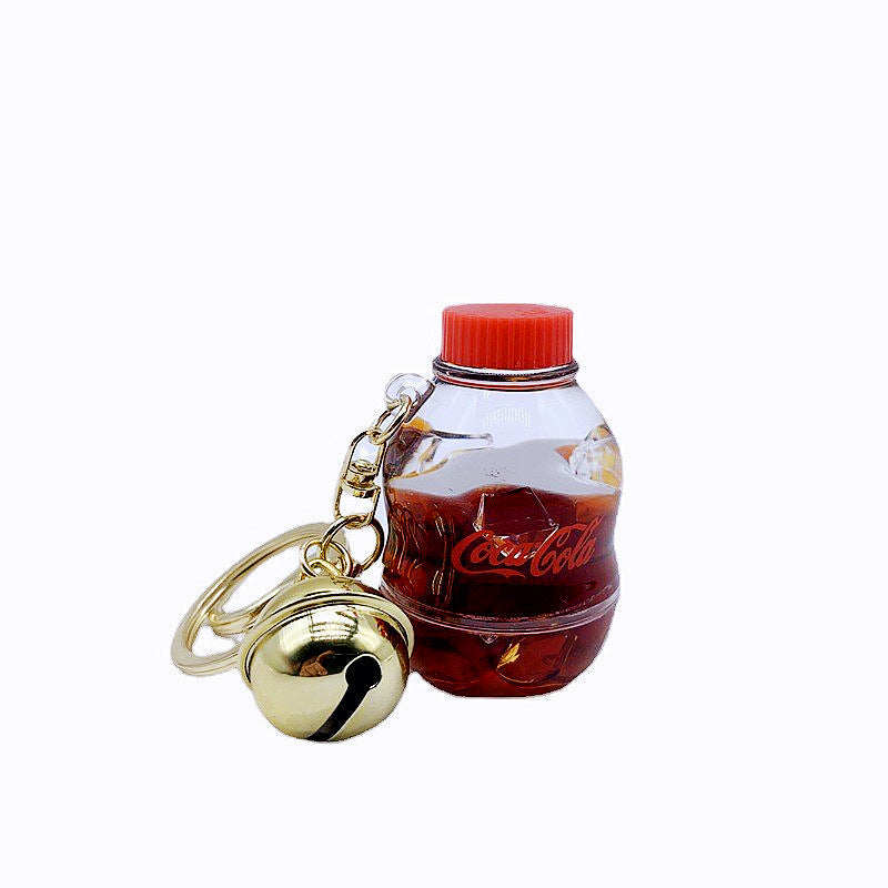 Keychains For Backpacks into oil iced drink cola bottle keychain MOQ≥2 DMF014