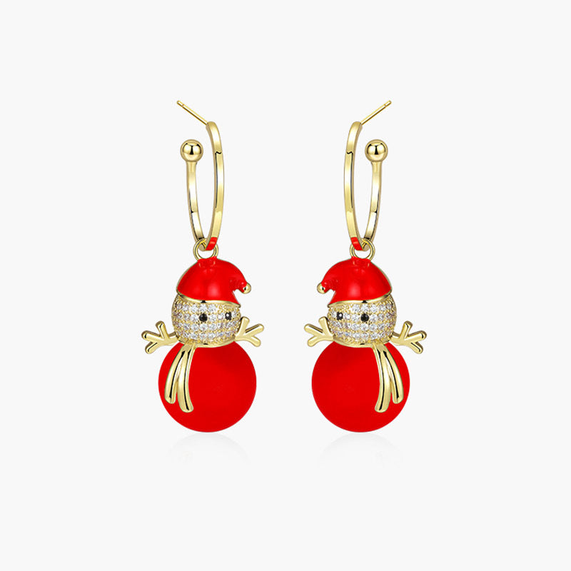 Alloy Christmas series earrings (Minimo de Compra 2) MYA-DuoL010