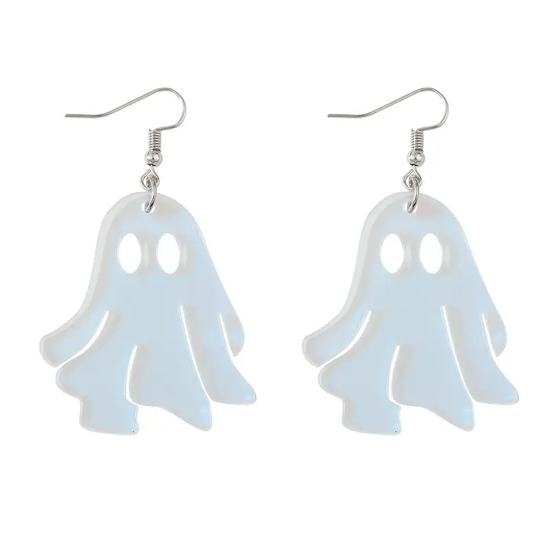 Acrylic funny and exaggerated ghost earrings (Minimo de compra 2) MIC-AnD009