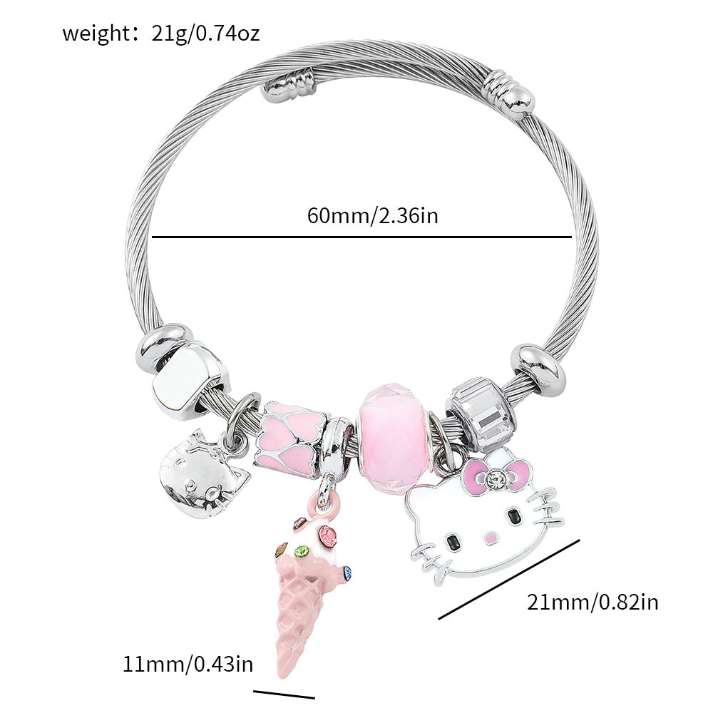 Alloy cartoon bracelet (Minimo de Compra 5) MIC-ZhuoX028