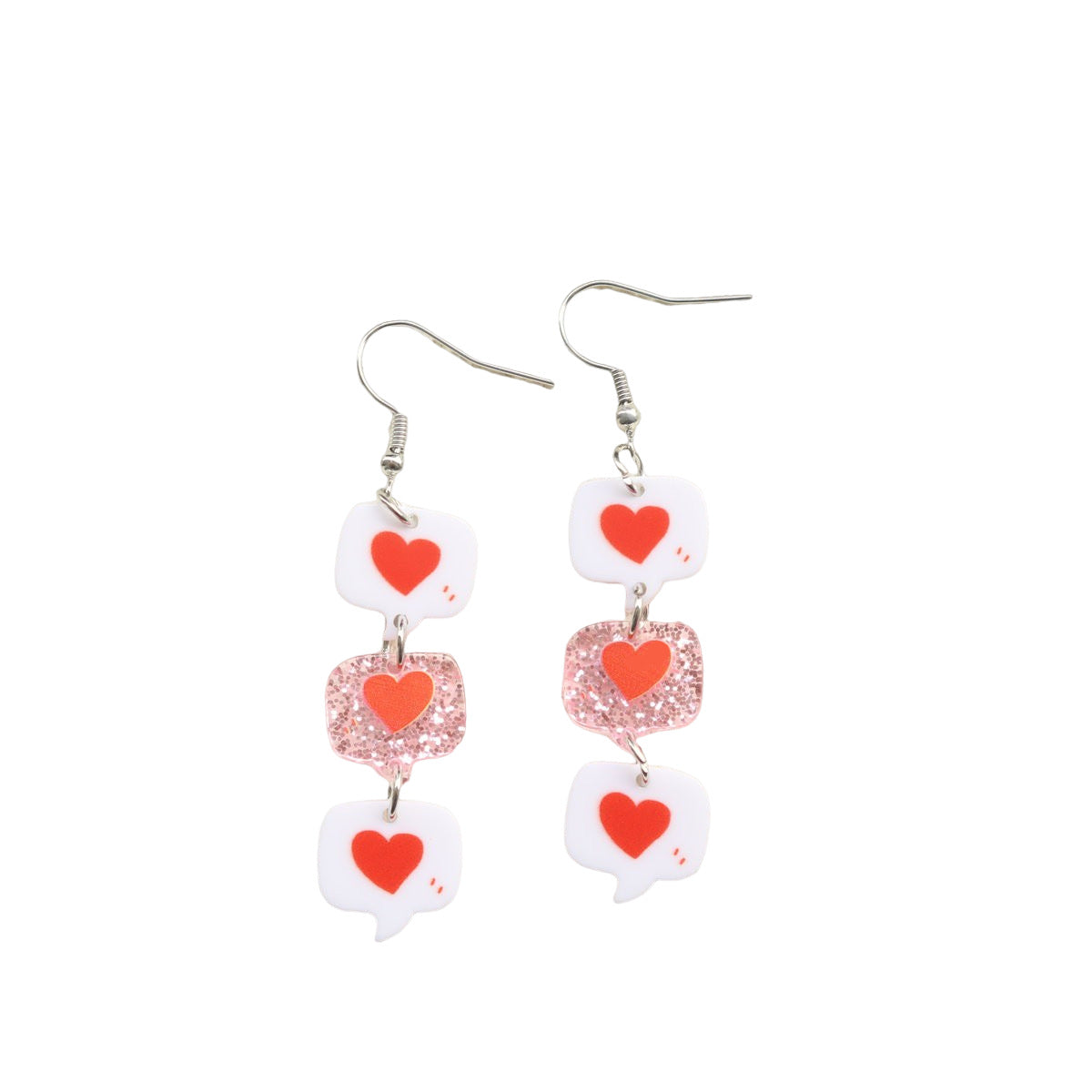 Acrylic Love Earrings MYA-OuG095