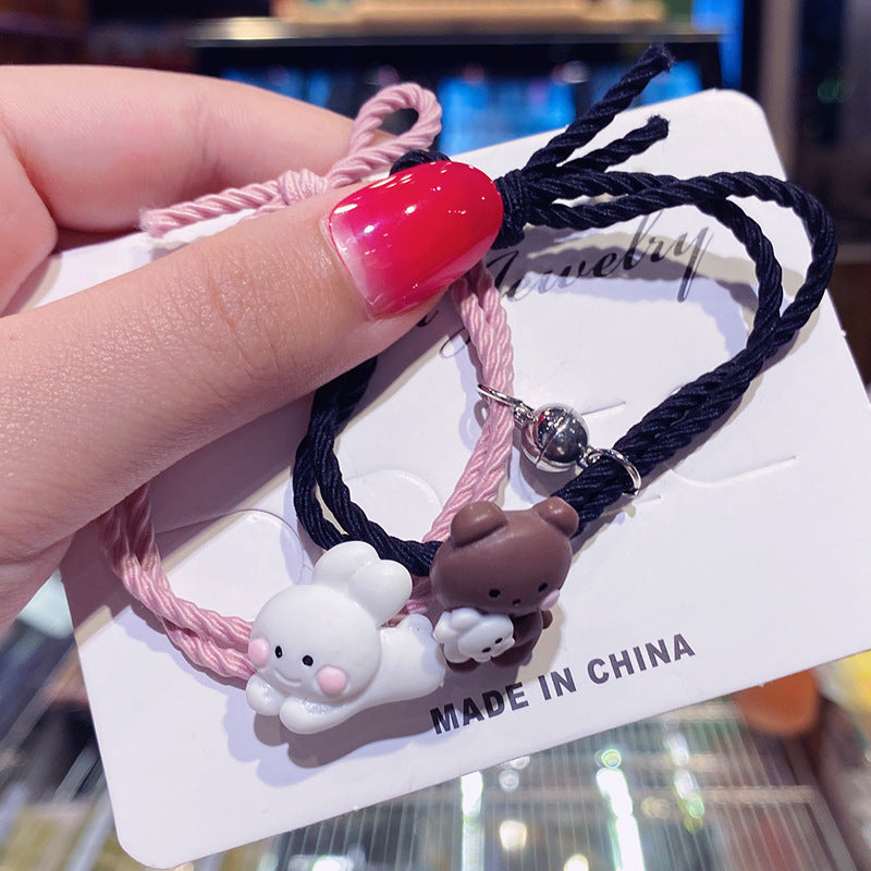 Bracelet Cute dog cartoon bell braceletHongM003