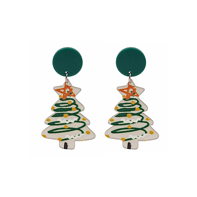 Acrylic Christmas Day Earrings (Minimo de Compra 2) MYA-MDD093