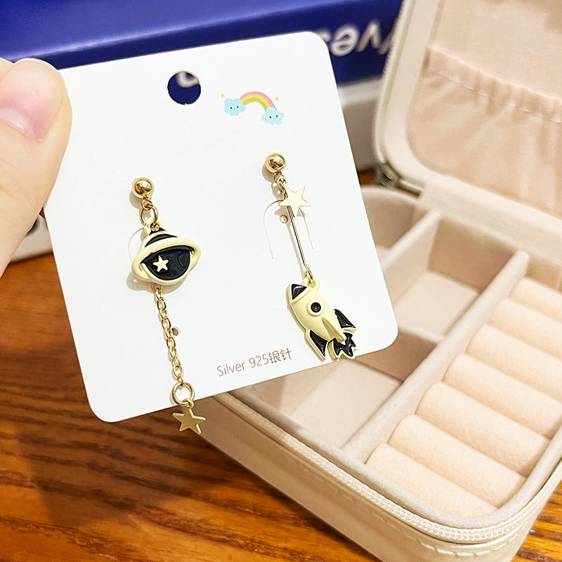 Alloy panda cat earrings MIC-HongC011