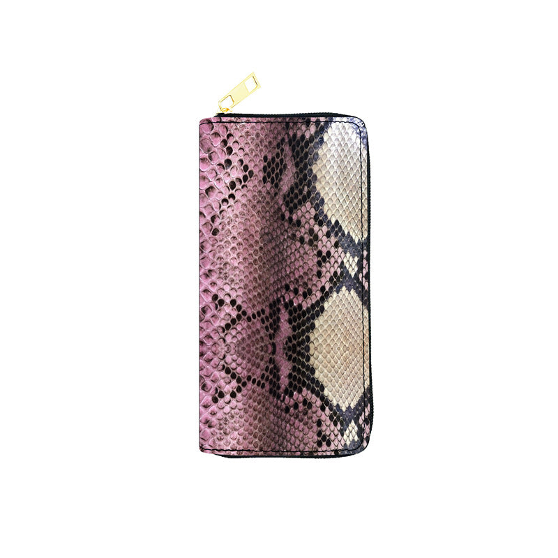 PU snake print leopard print wallet (Minimo de compra 3) MYA-JiR050