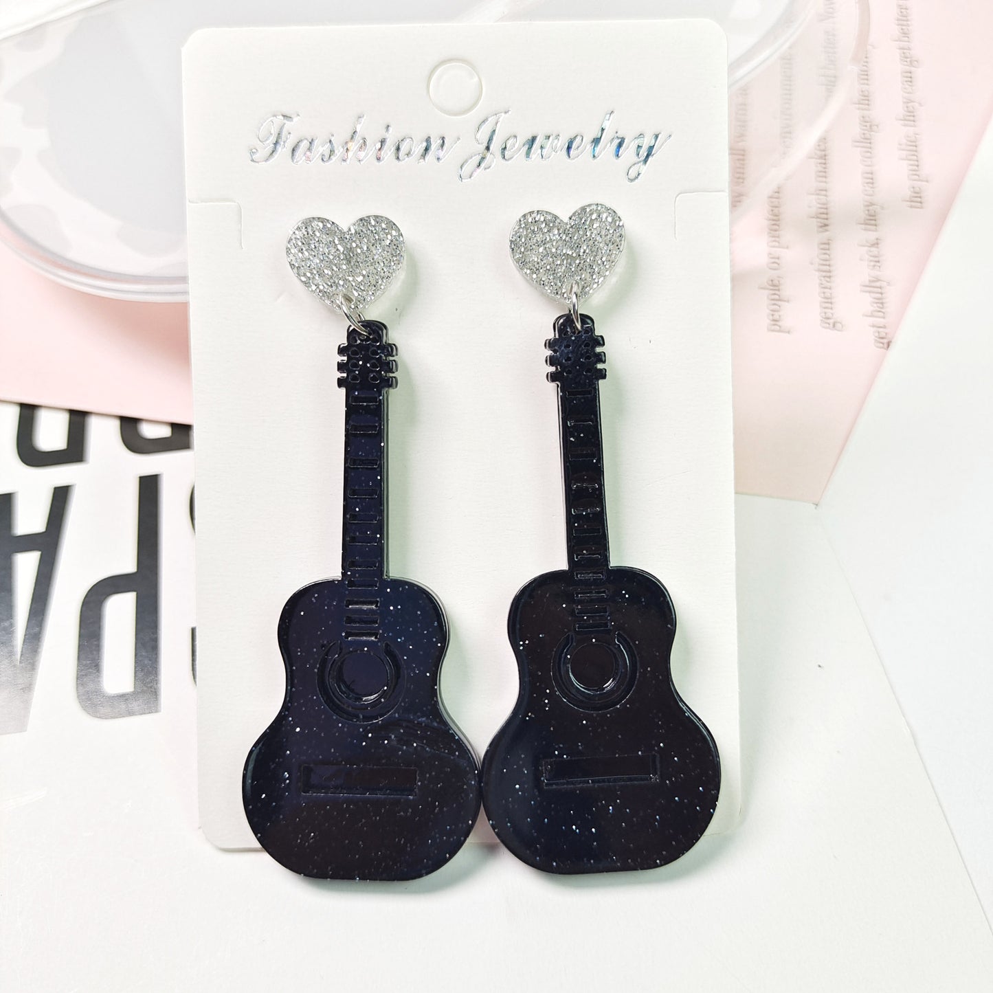 Alloy classical guitar earrings MIC-JiaY022