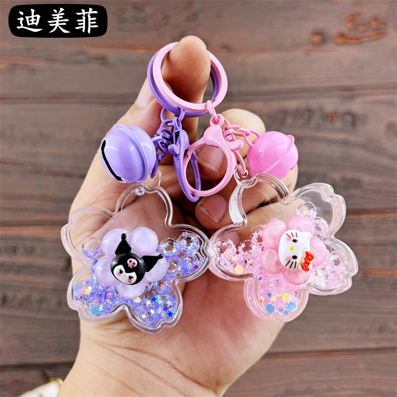 PVC Cartoon Turnaround Joyful Oil Keychain MYA-DMF004