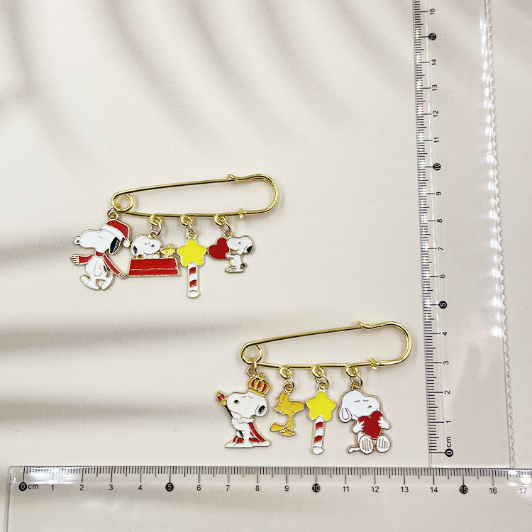 Alloy Japanese Snoopy brooch (Minimo de compra 3) MIC-QiC002