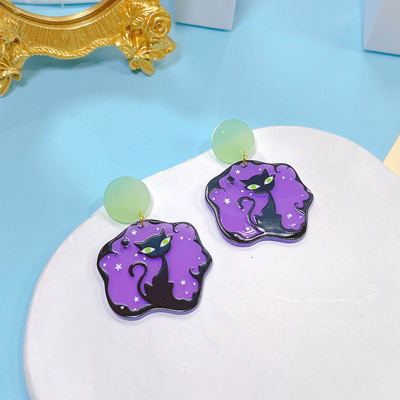 Acrylic New Halloween Collection Earrings PinH005