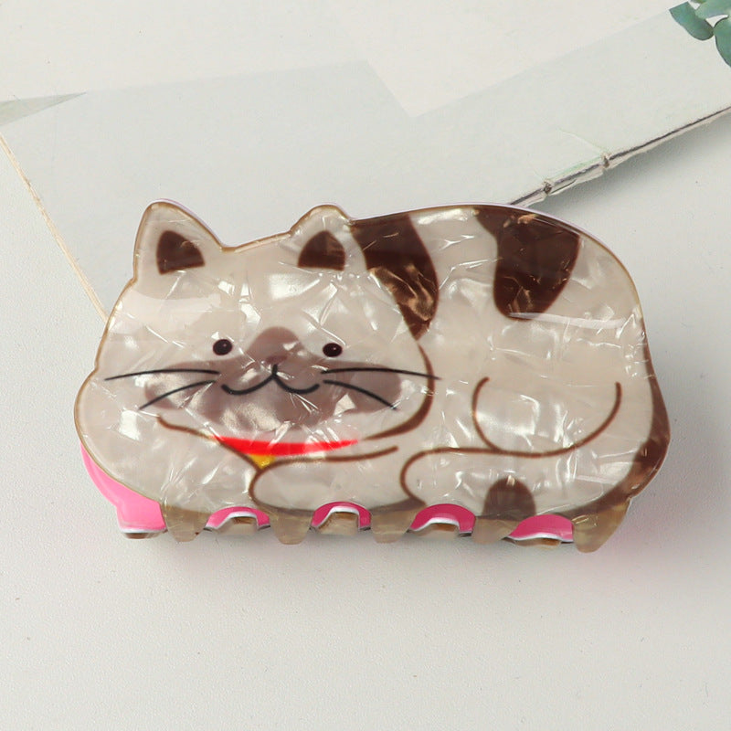 PVC cartoon cat hair clip MIC-GLS007