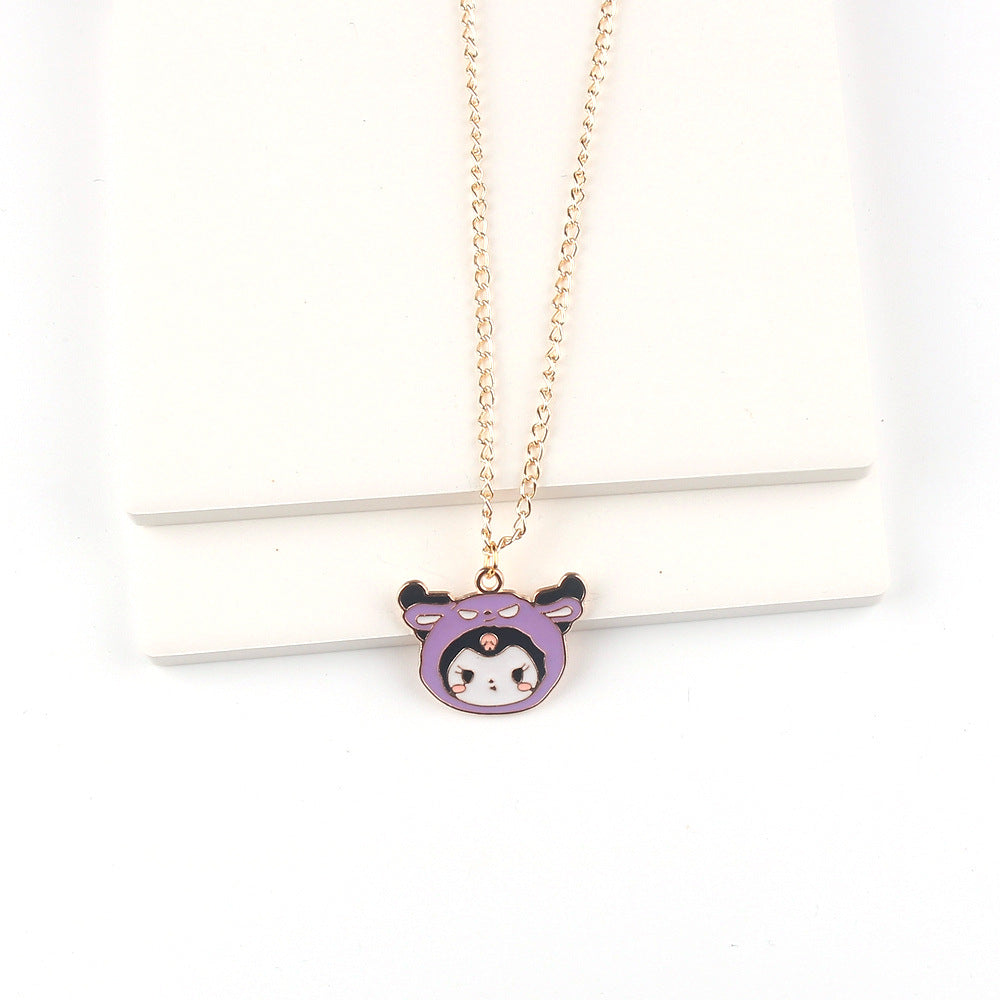 Alloy Purple Devil Necklace Minimo de compra 2 MIC-FuY001