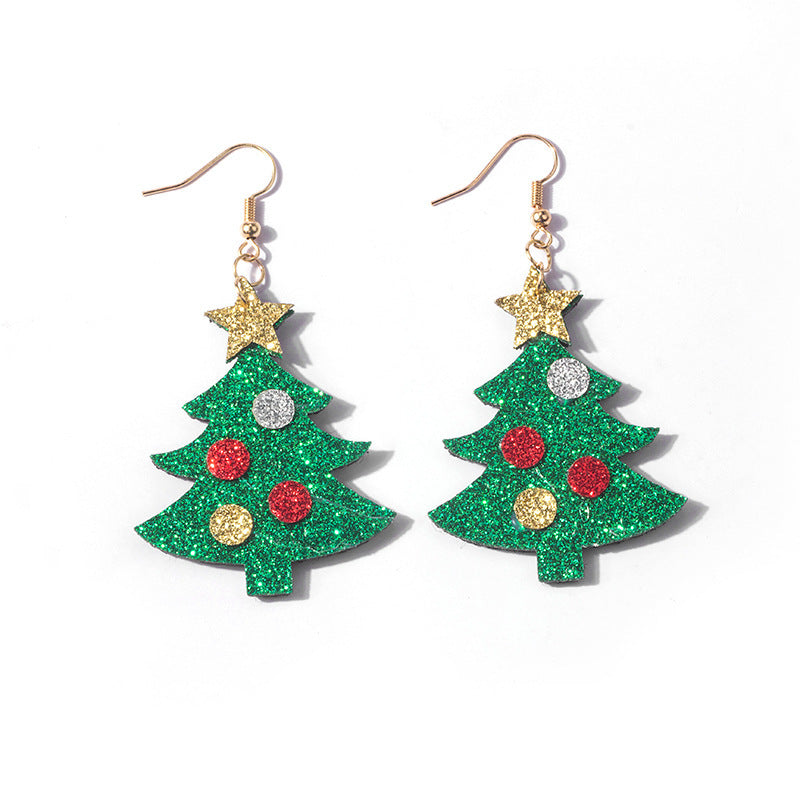 Alloy cartoon Santa Claus earrings MIC-QingH018